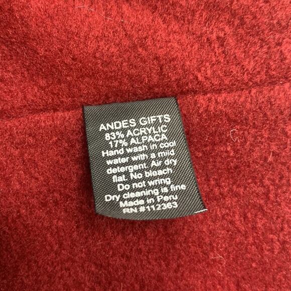 Andes Gifts Handmade in Peru Knit Fleece Lined Floral Head Band New with Tag - Picture 4 of 9